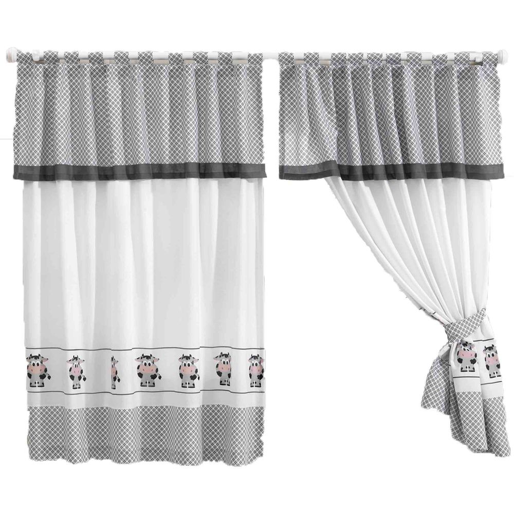 Cortina Para Cozinha Allegro Mily Poliester Algodao 2 80×1 40cm Bololo Cortina Para Cozinha Allegro Mily Poliester Algodao 2 80×1 40cm Bololo